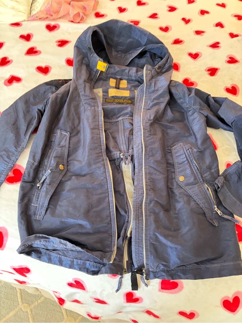 Parajumpers Blue Hooded Jacket